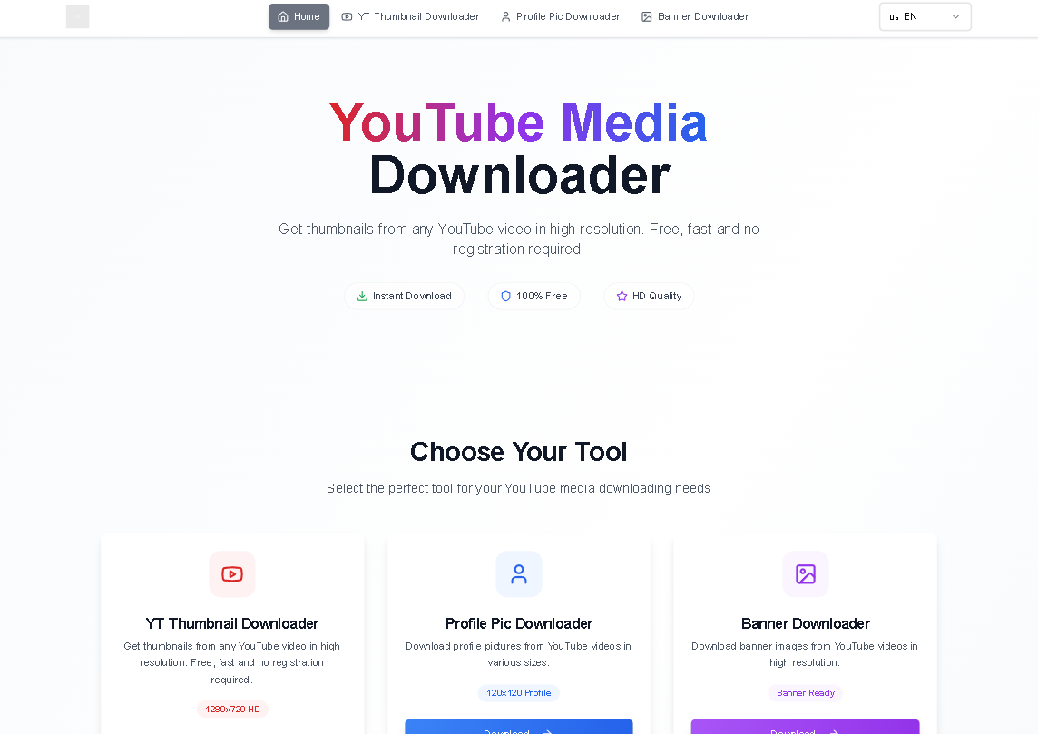 YouTube Thumbnail Downloader